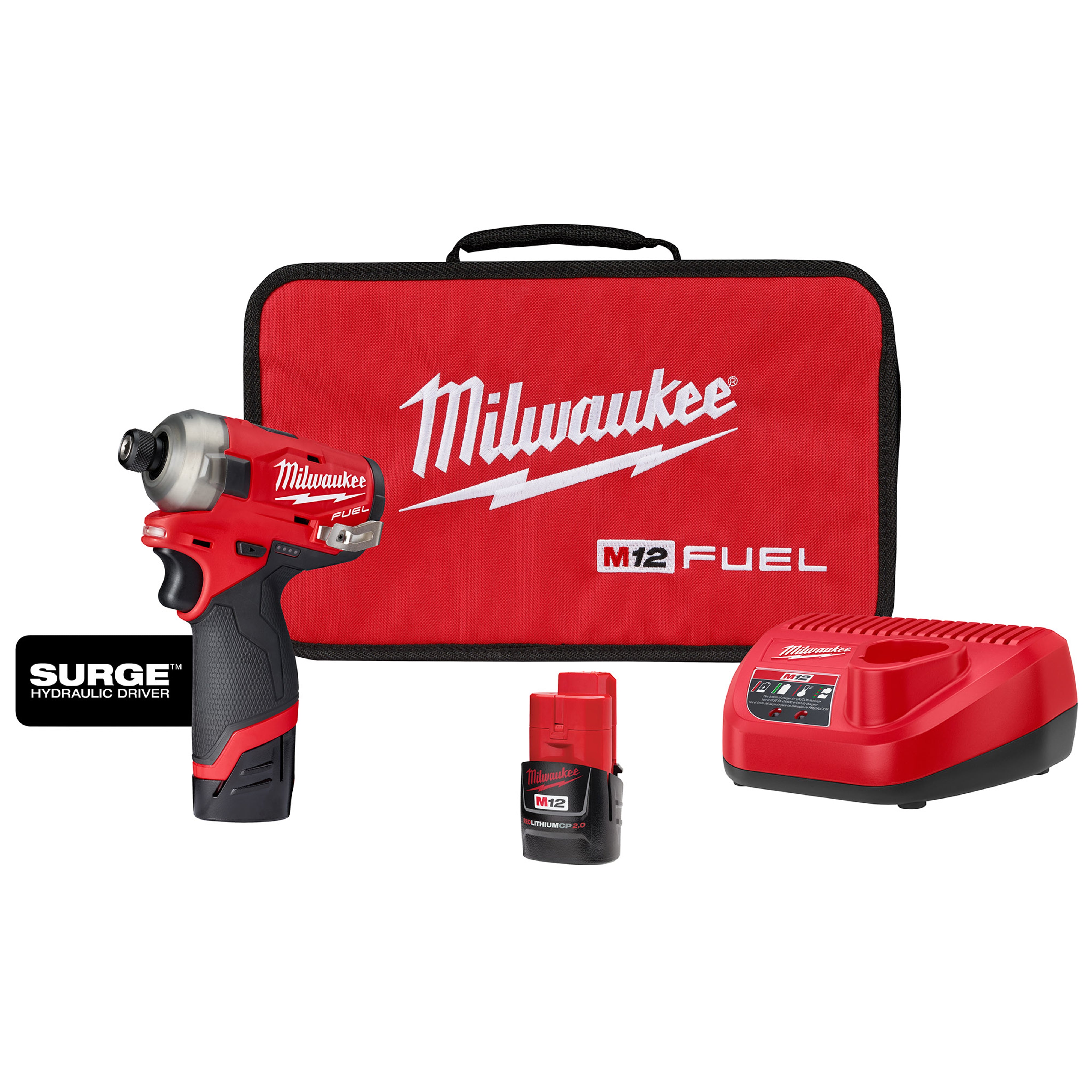 Milwaukee 2551-22 M12 Fuel Surge Impact Driver Kit 2.0Ah