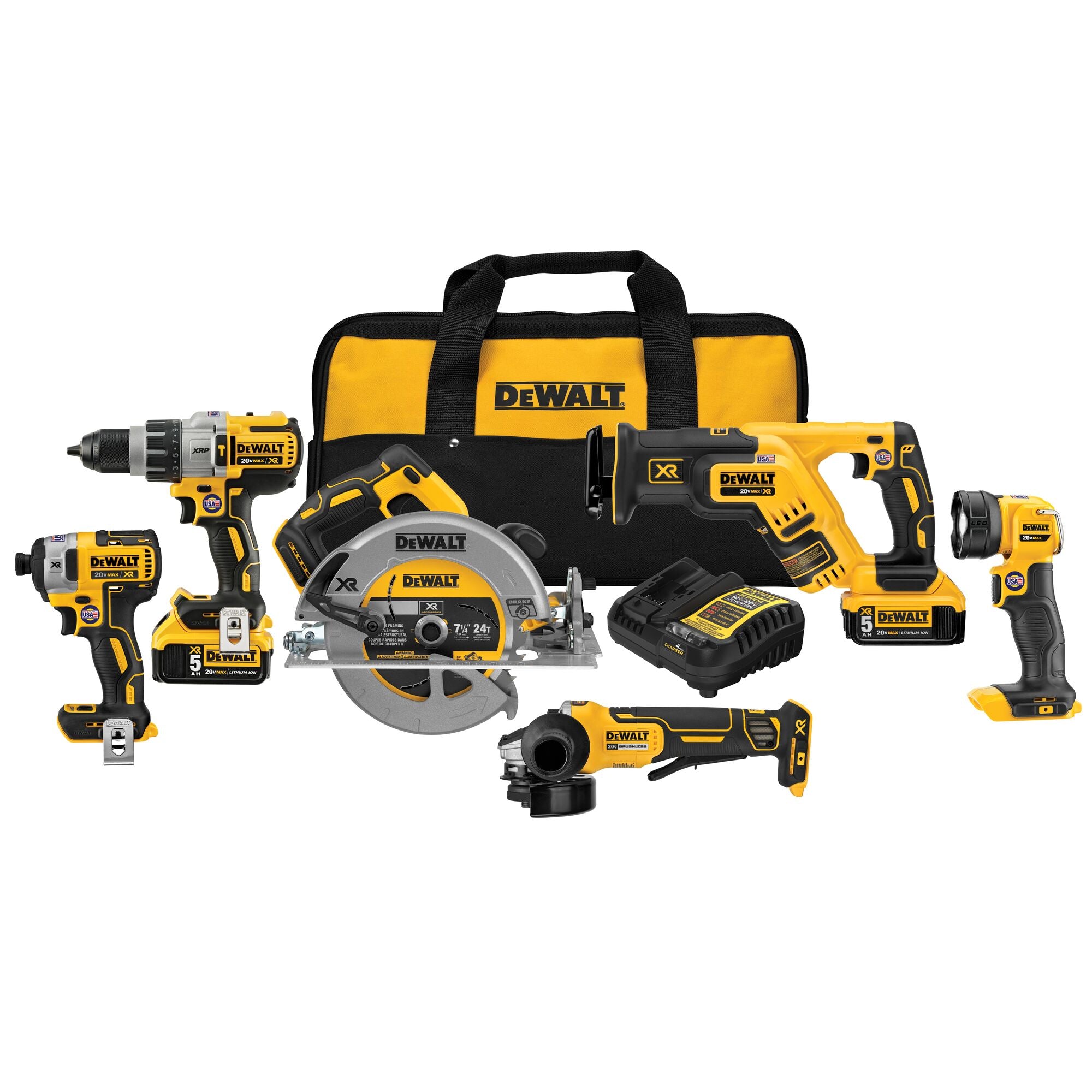DEWALT DCK695P2 6 Tool Combo Kit 5.0Ah