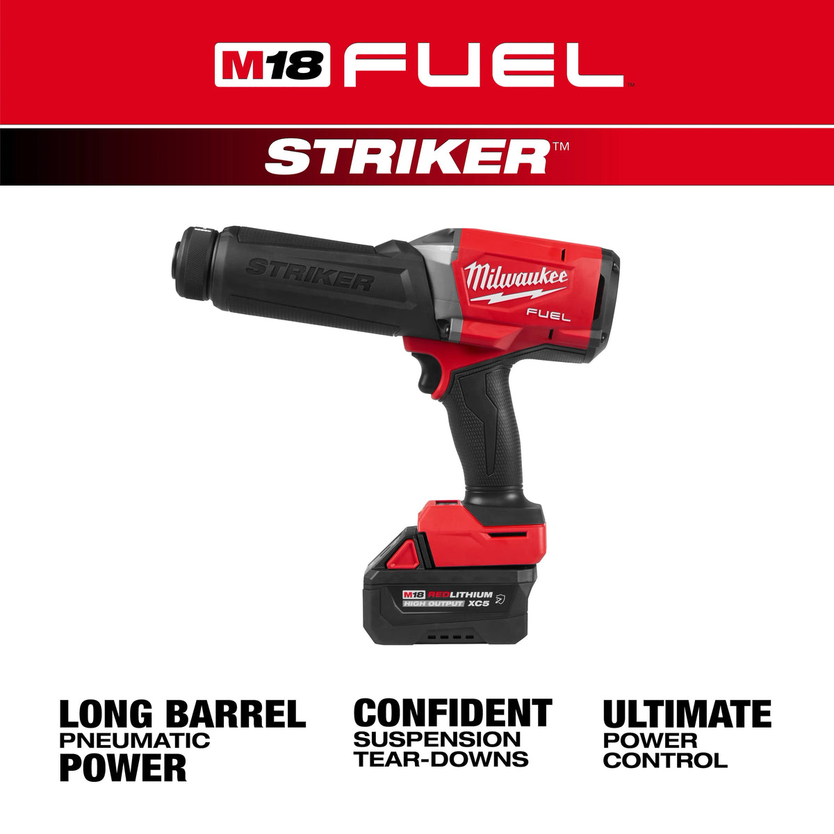 MILWAUKEE 3771-21 M18 FUEL™ STRIKER™ Hammer Chisel Kit