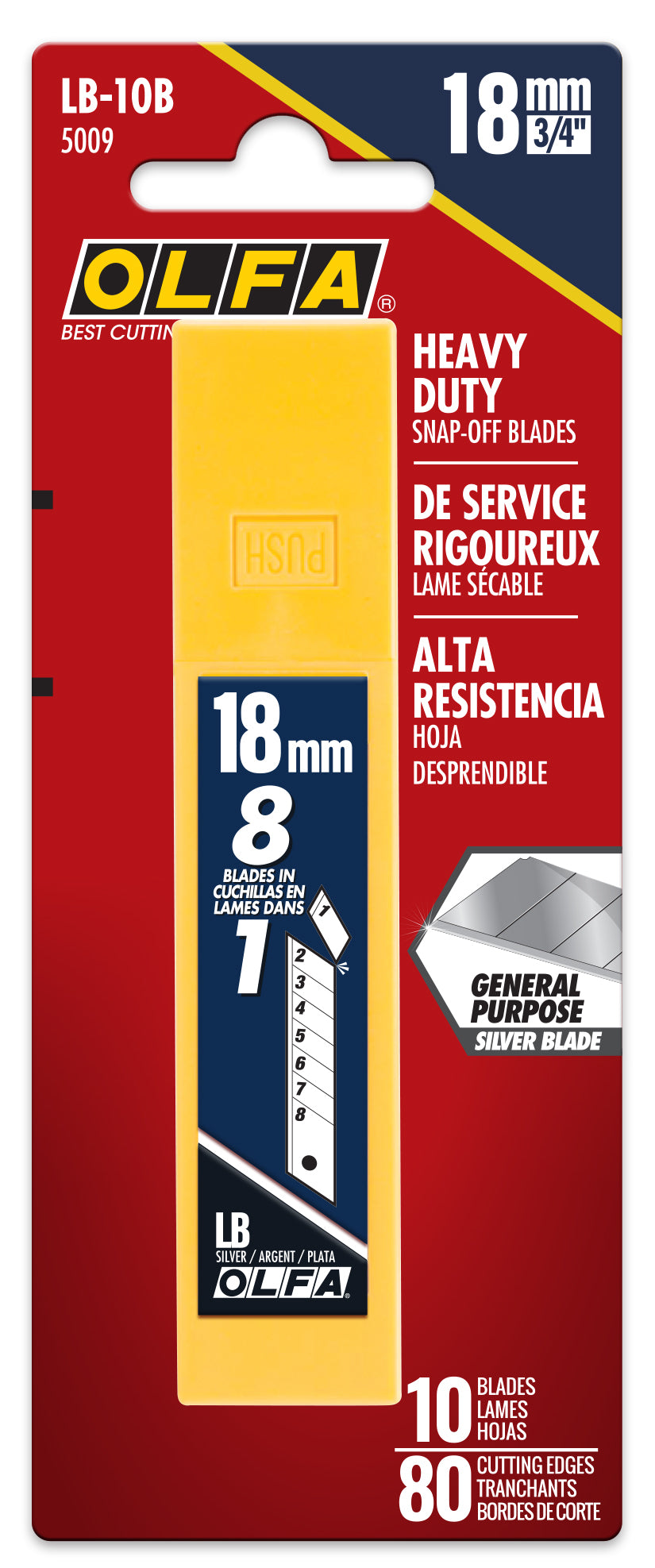 Olfa Snap Off Knife Blades 18mm 10 Pack