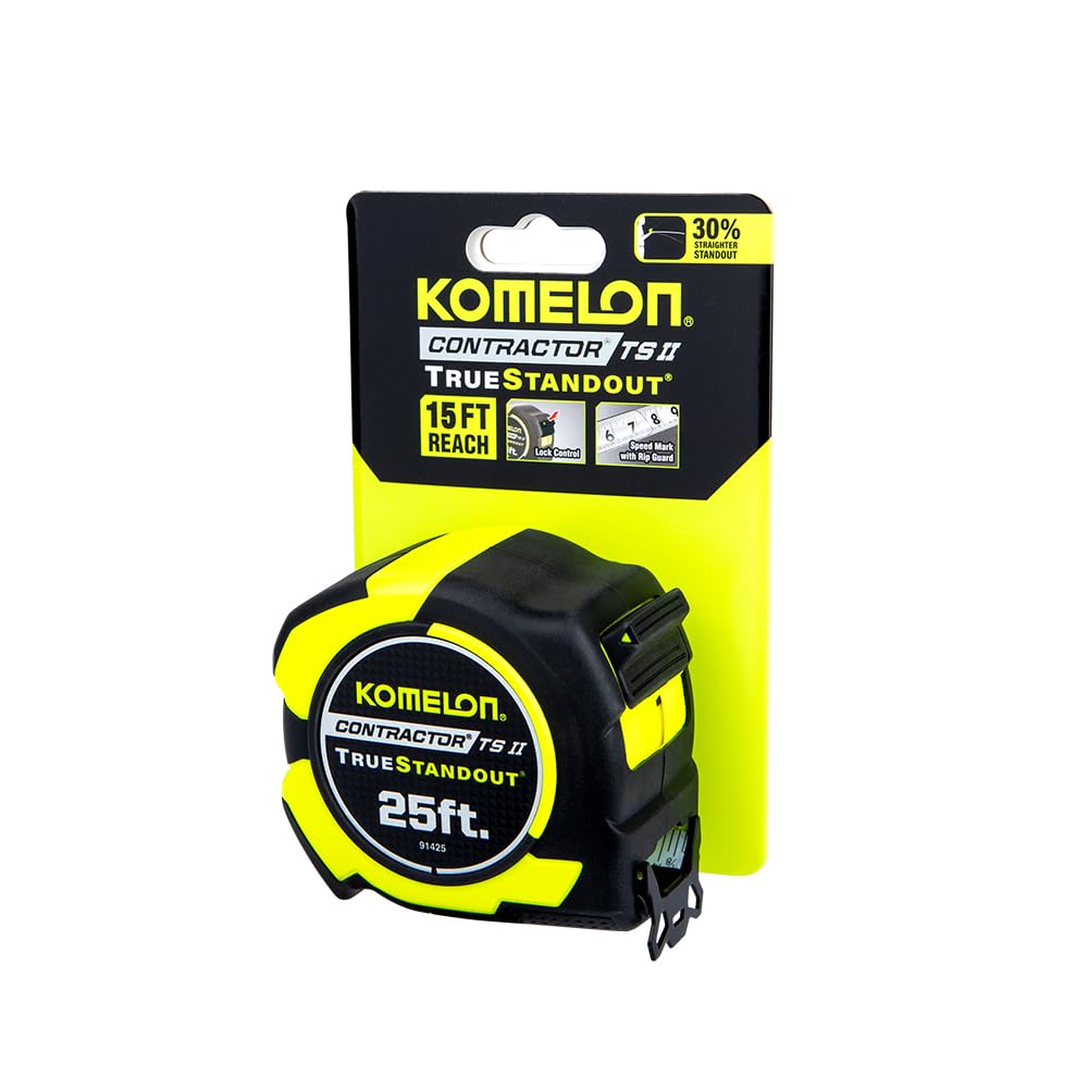 Komelon 25 ft.X1-1/4 in. Contractor TSII Imperial Tape Measure