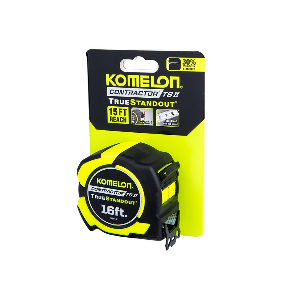 Komelon 16 ft.X1-1/4 in. Contractor TSII Imperial Tape Measure