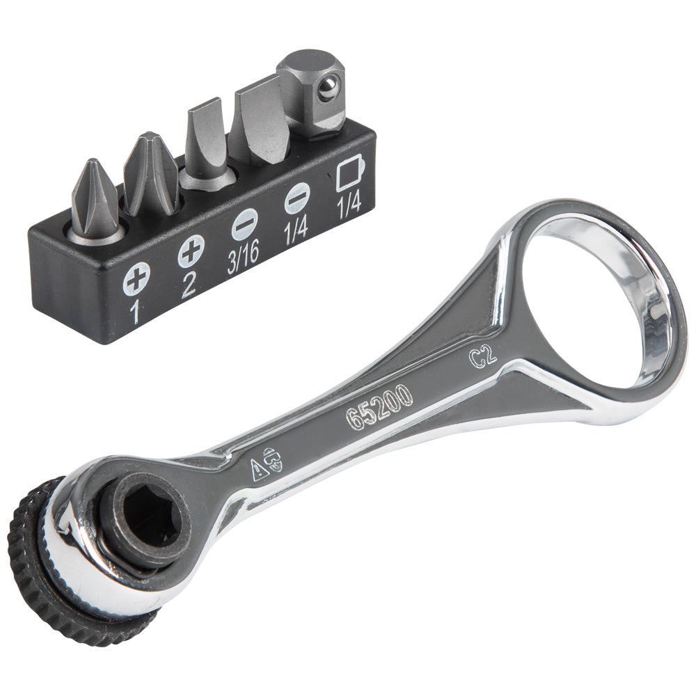 Klein 65200 Slim-Profile Mini Ratchet Set 5-Piece