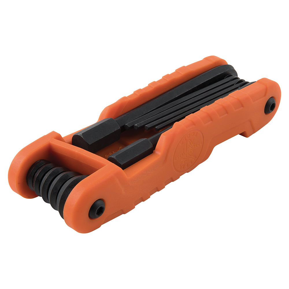 Klein 70550 Pro Folding Hex Key Set 11-Key SAE Sizes