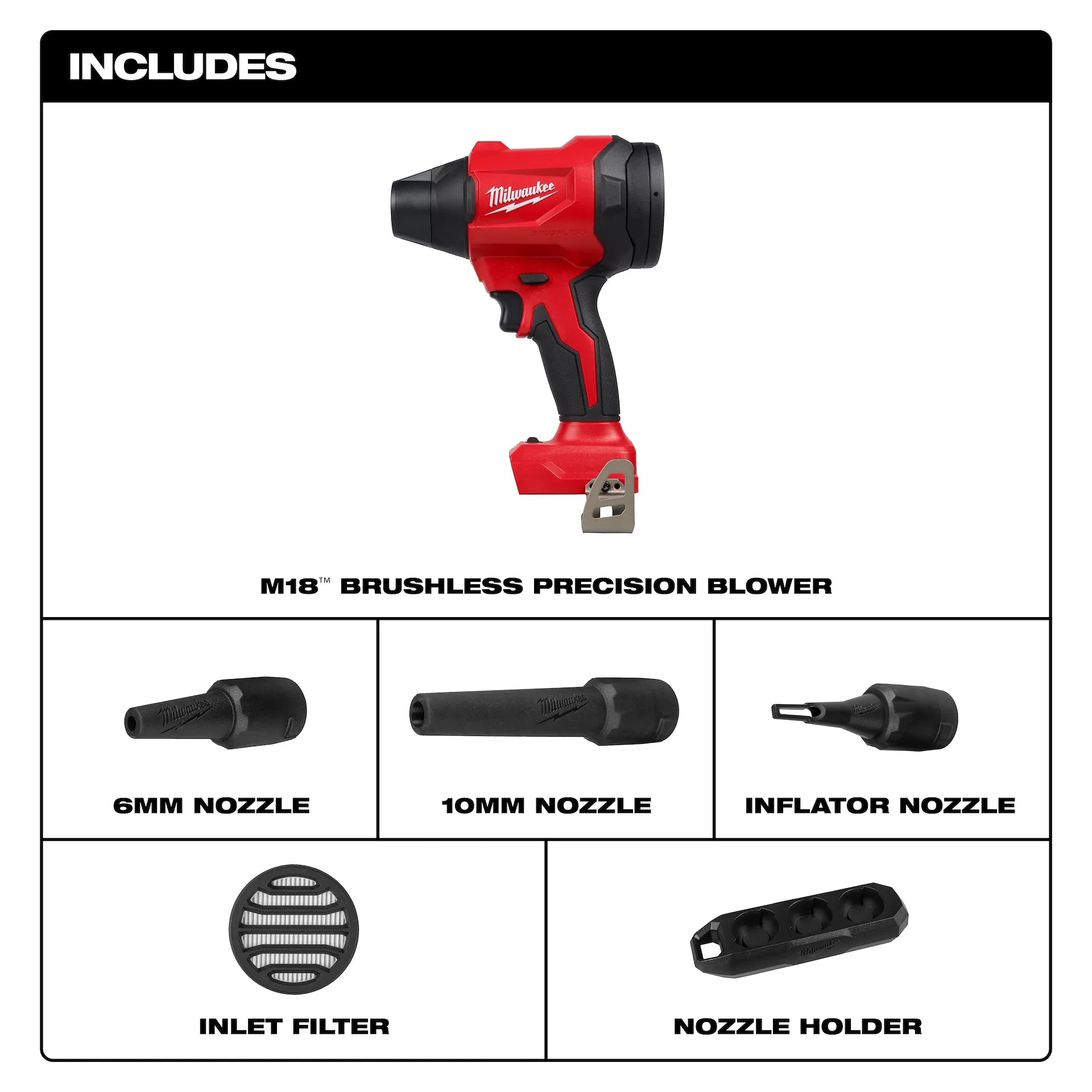 Milwaukee 0887-20 M18 Brushless Precision Blower (Tool Only)
