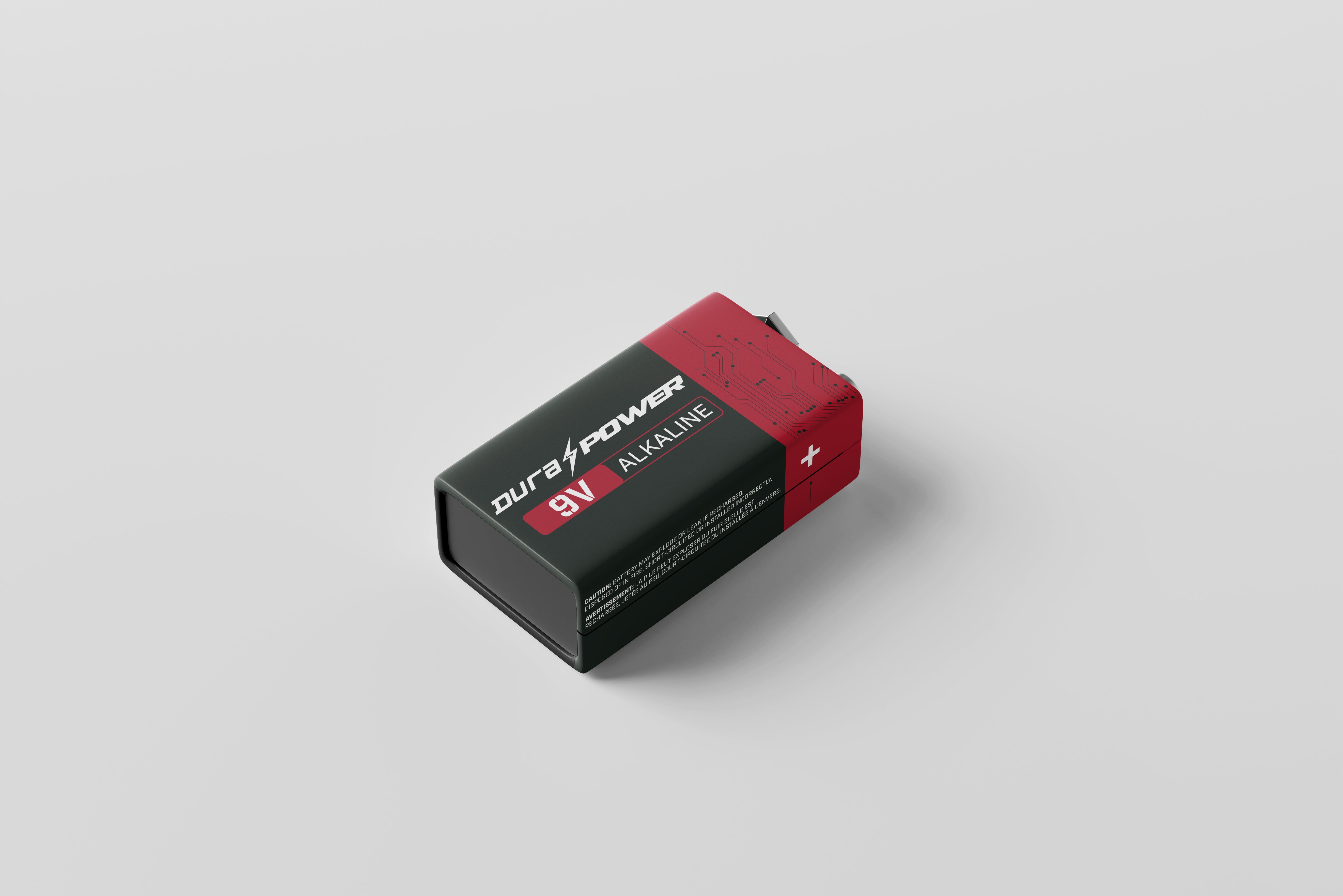 Durapower Alkaline Battery 9V 4pk