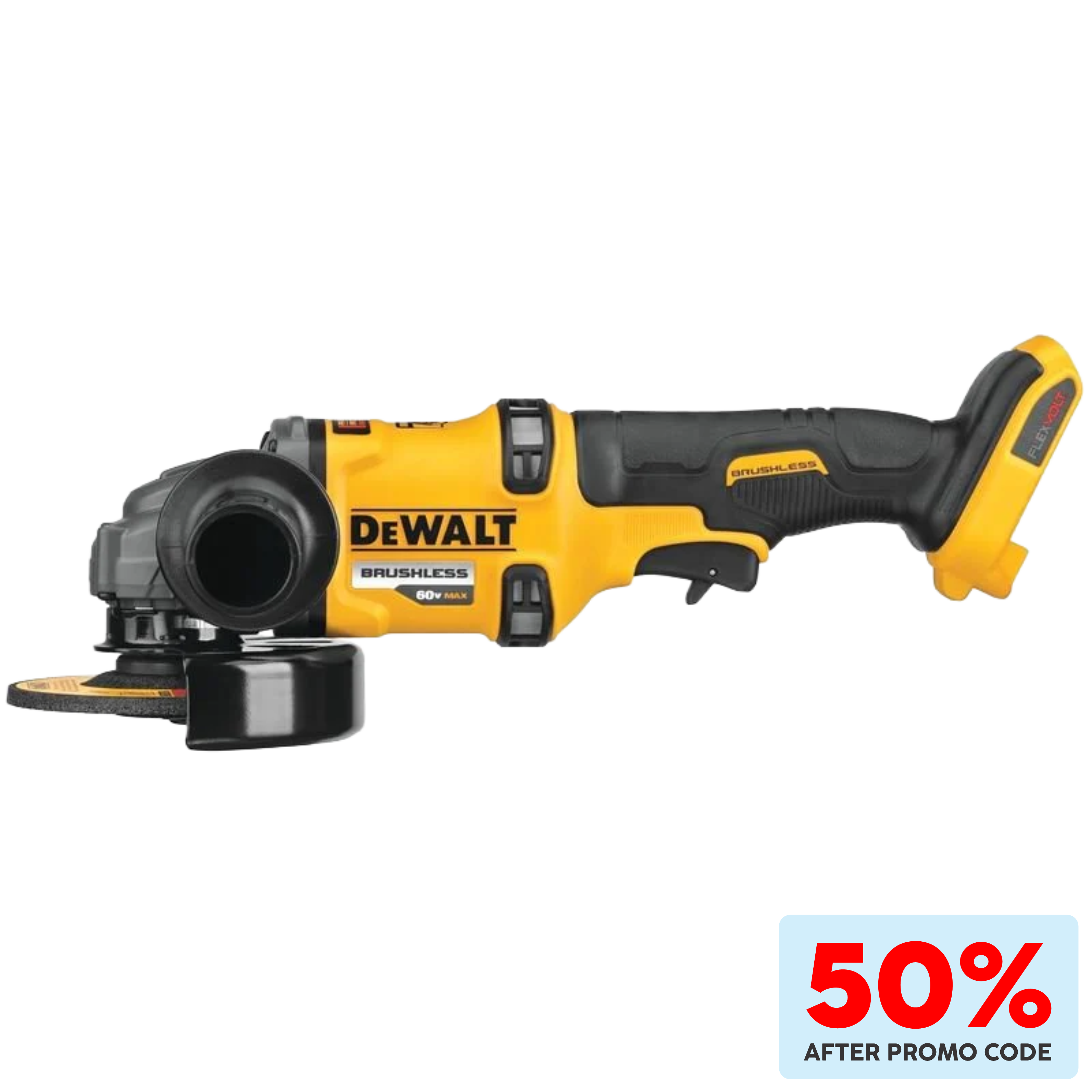 DEWALT DCG418B FLEXVOLT 60-Volt MAX Lithium-Ion 4-1/2 in. - 6 in. Brushless Grinder (Tool Only)