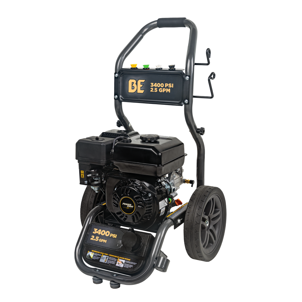 BE BE3475PX 3,400 PSI 2.5 GPM Cold Water Gas Pressure Washer