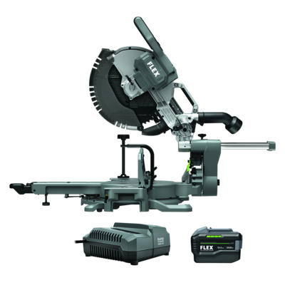FLEX 12 Inches FX7141A-1J Dual Bevel Sliding Miter Saw 10.0Ah Stacked Lithium Kit