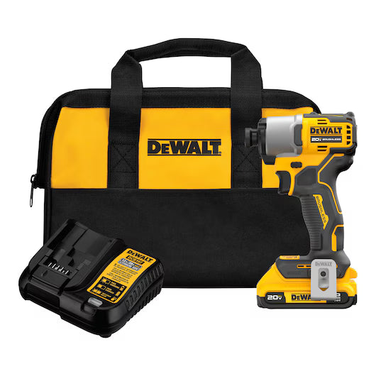 DeWALT DCF840D1 20-Volt MAX Brushless Cordless 1/4 in. Driver Kit