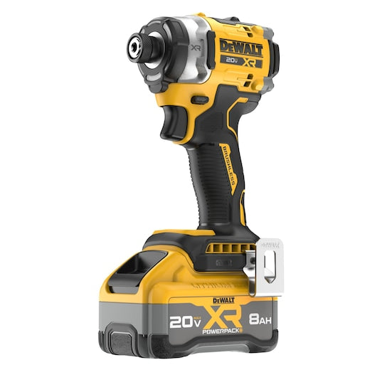 DEWALT DCF860WW1 20V MAX XR Brushless 3-speed High Torque 1/4 in. Impact Driver Kit with XR POWERPAC