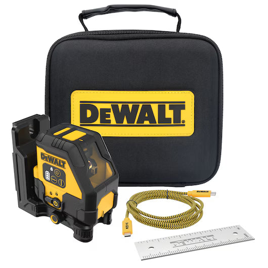 DEWALT DCLE14201RB Rechargeable Red Cross Line Laser (Tool Only)