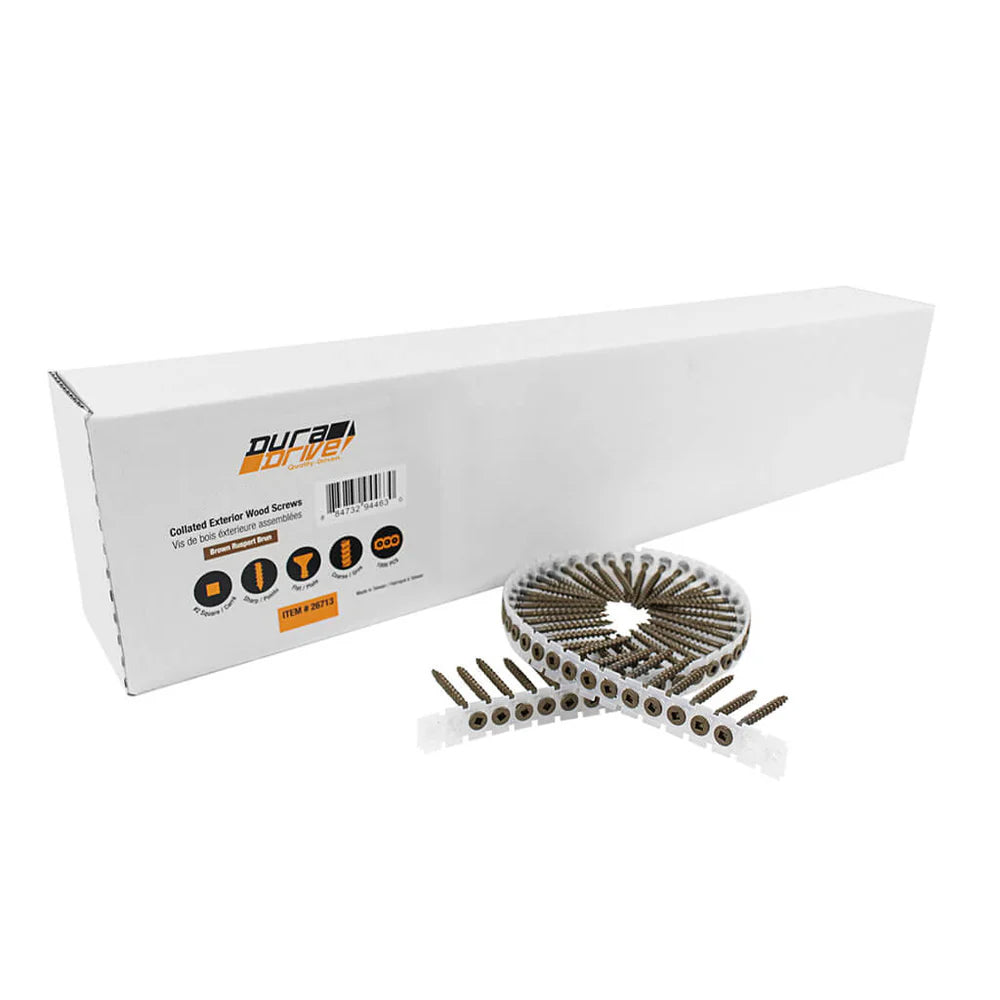 DuraDrive #8 x 2-1/2 in. Square Drive Collated Deck Screws (1,000 Per Box)