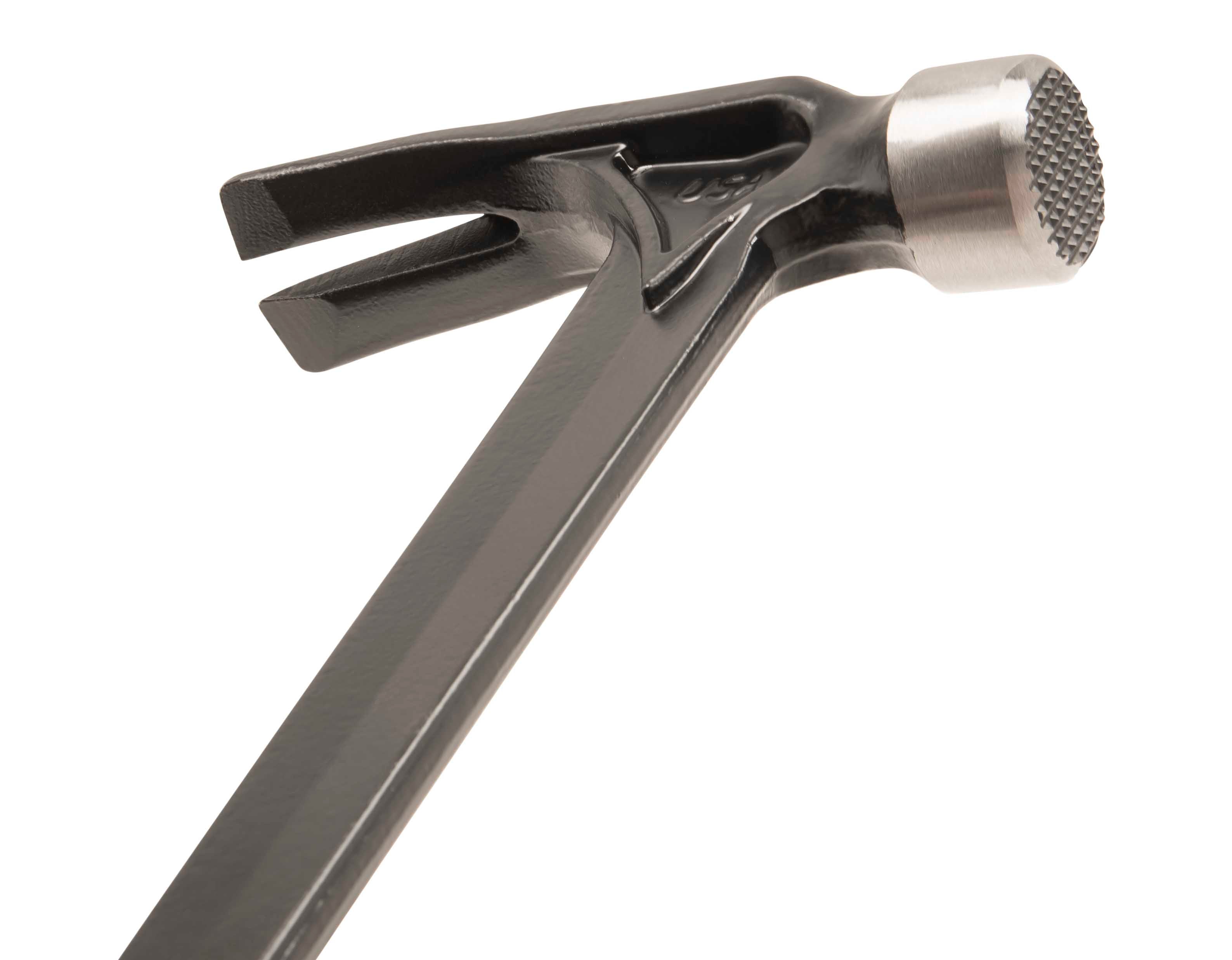 Estwing EB-15SM 15 oz. x 15-1/2 in. Milled Checkered Face ULTRA SERIES BLACK Lightweight Forged Steel Framing Hammer with Ultra Grip