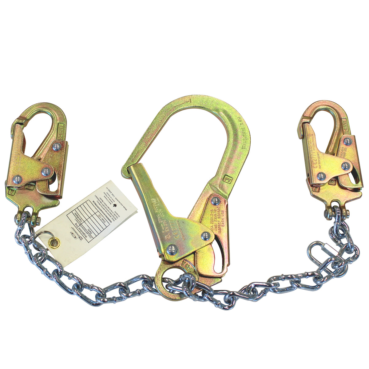Dynamic FP675113 Chain Assembly Positioning Lanyard W/Large Snap Hooks 22 in.