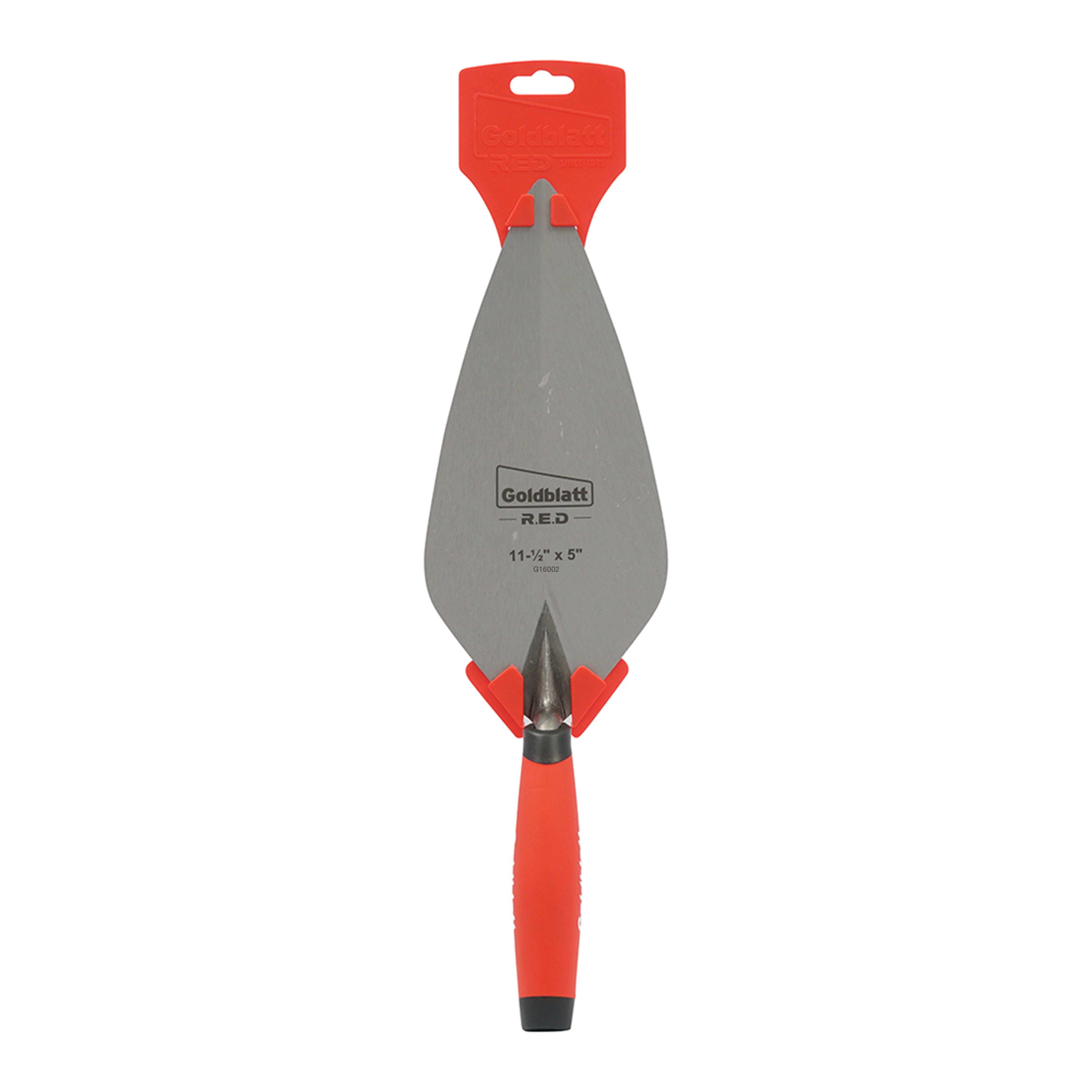 Goldblatt Red One-Piece London Trowel 11-1/2in. x 5in.