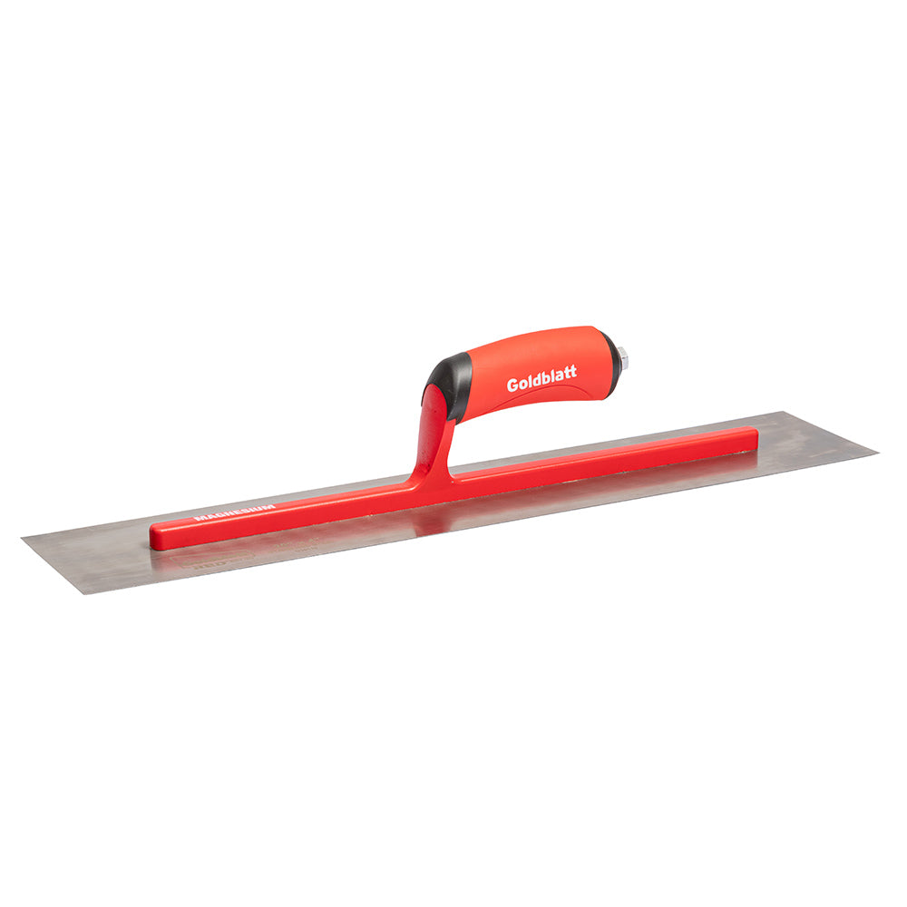 Goldblatt Red Stainless Steel Finishing Trowel W/Soft Grip 20in. x 4in.
