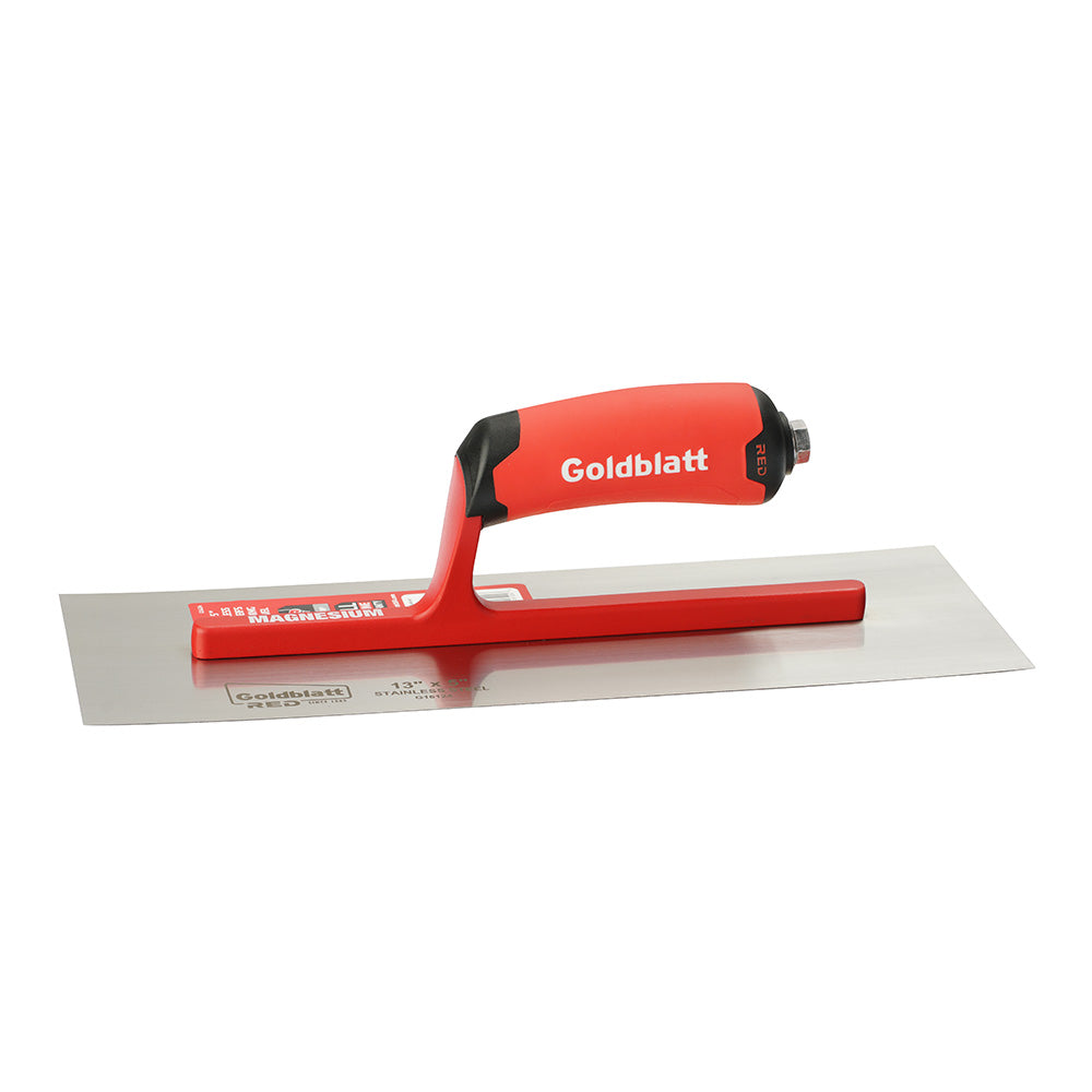 Goldblatt Red EIFS Stainless Steel Finishing Trowel 13in. x 5in.