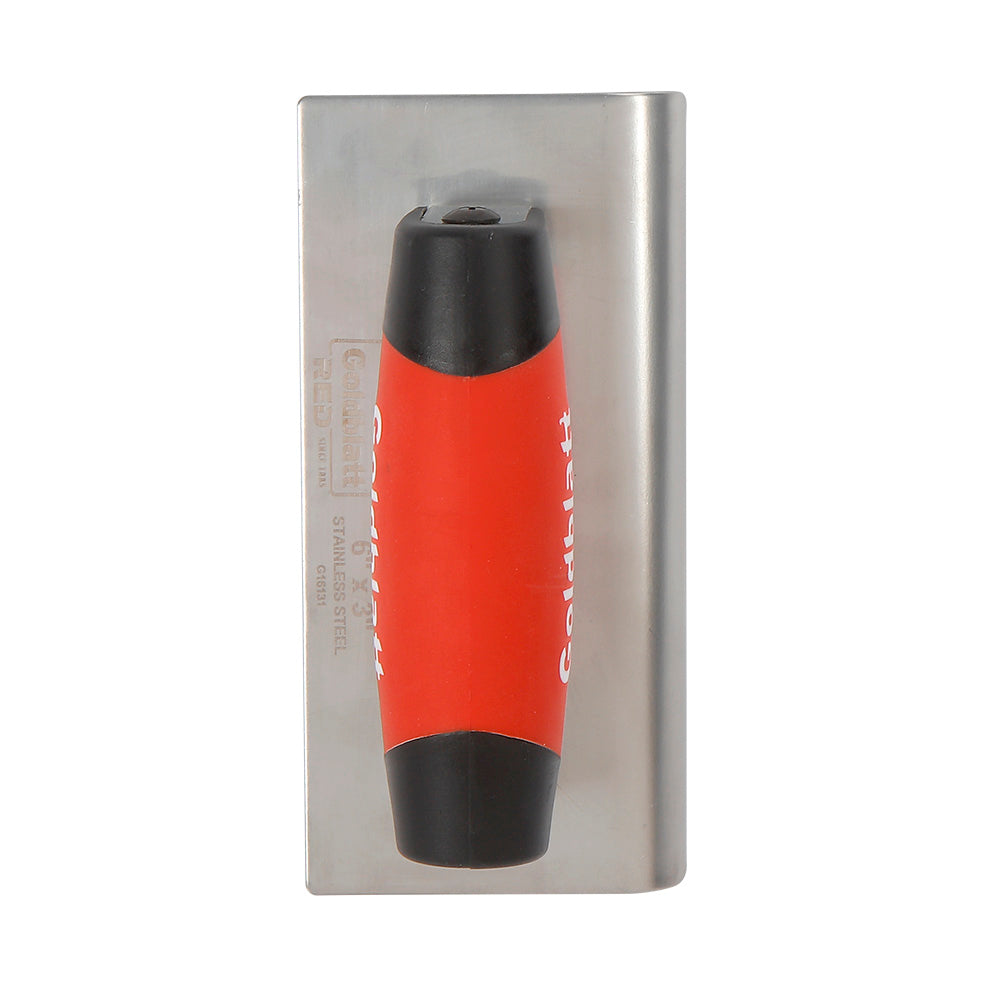 Goldblatt Red Stainless Steel Edger 1/2in. x 5/8in. W/Soft Grip