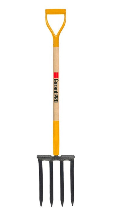Garant G411D 36 in. Wooden D-Handle 4-Tine Spading Pitchfork