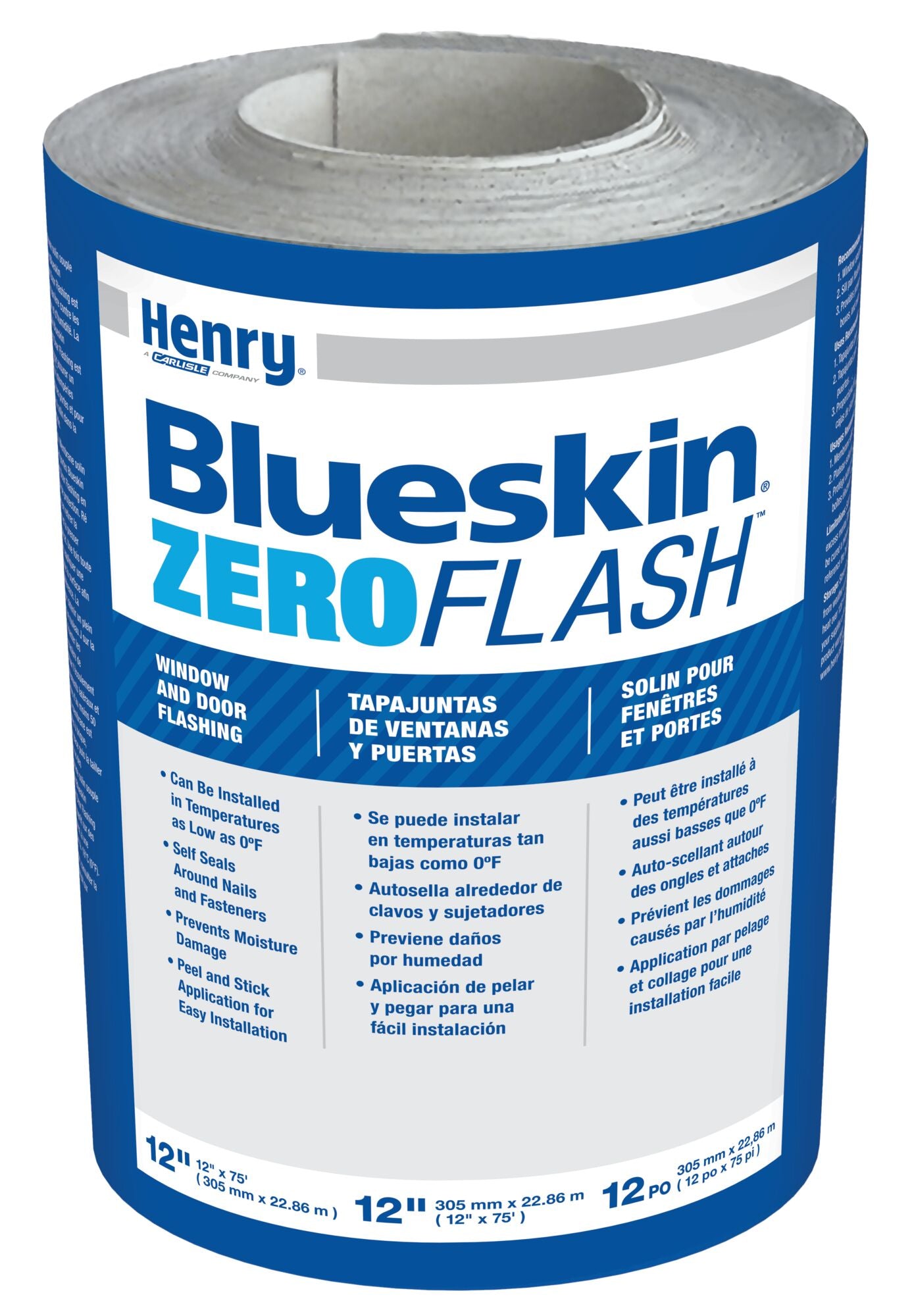 Henry Bakor Blueskin HE221976 12 in. x 75 ft. Butyl Flash