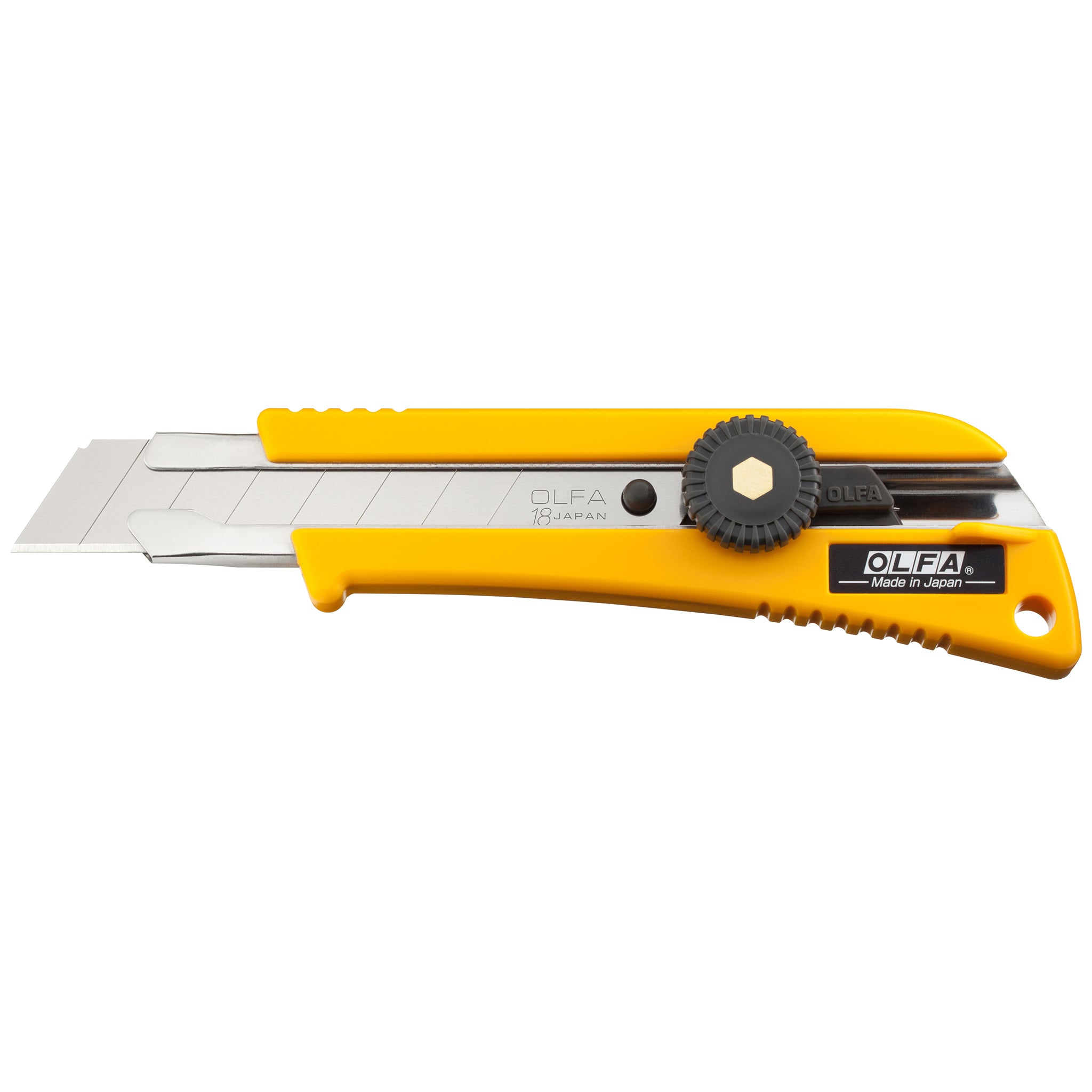 Olfa Ratchet Lock Utility Knife w/Anti-Slip Grip 18mm