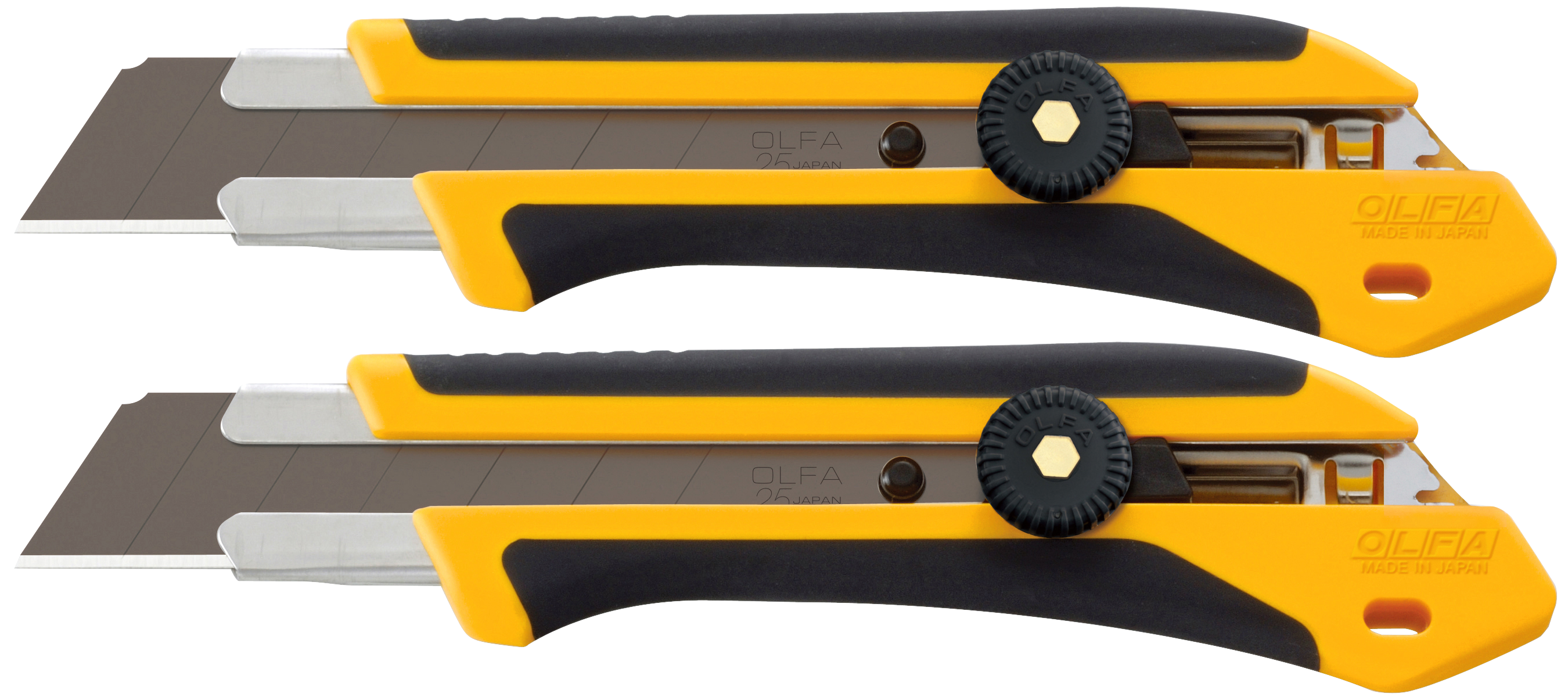 Olfa Ratchet Lock Utility Knife 25mm 2 Pack