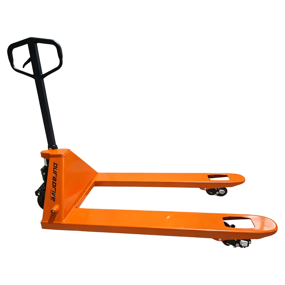 DuraDrive 27 in. x 48 in. Manual Pallet Jack, 5,500 lb. Capacity.