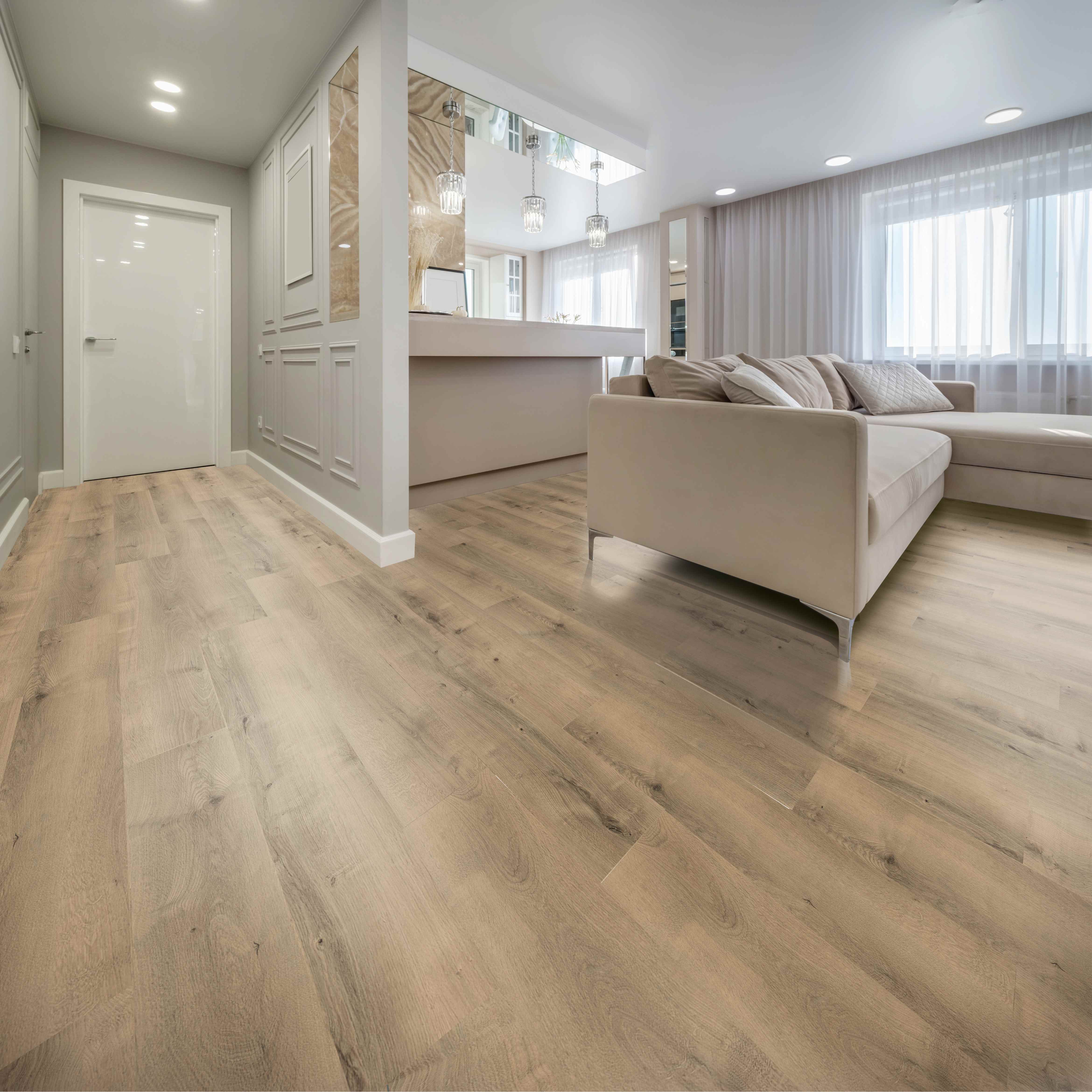 SYN Desert Sands Oak Luxury Vinyl Plank Flooring 6.5MM - 7.1 in. W X 48 in. L - $2.99/sq.ft