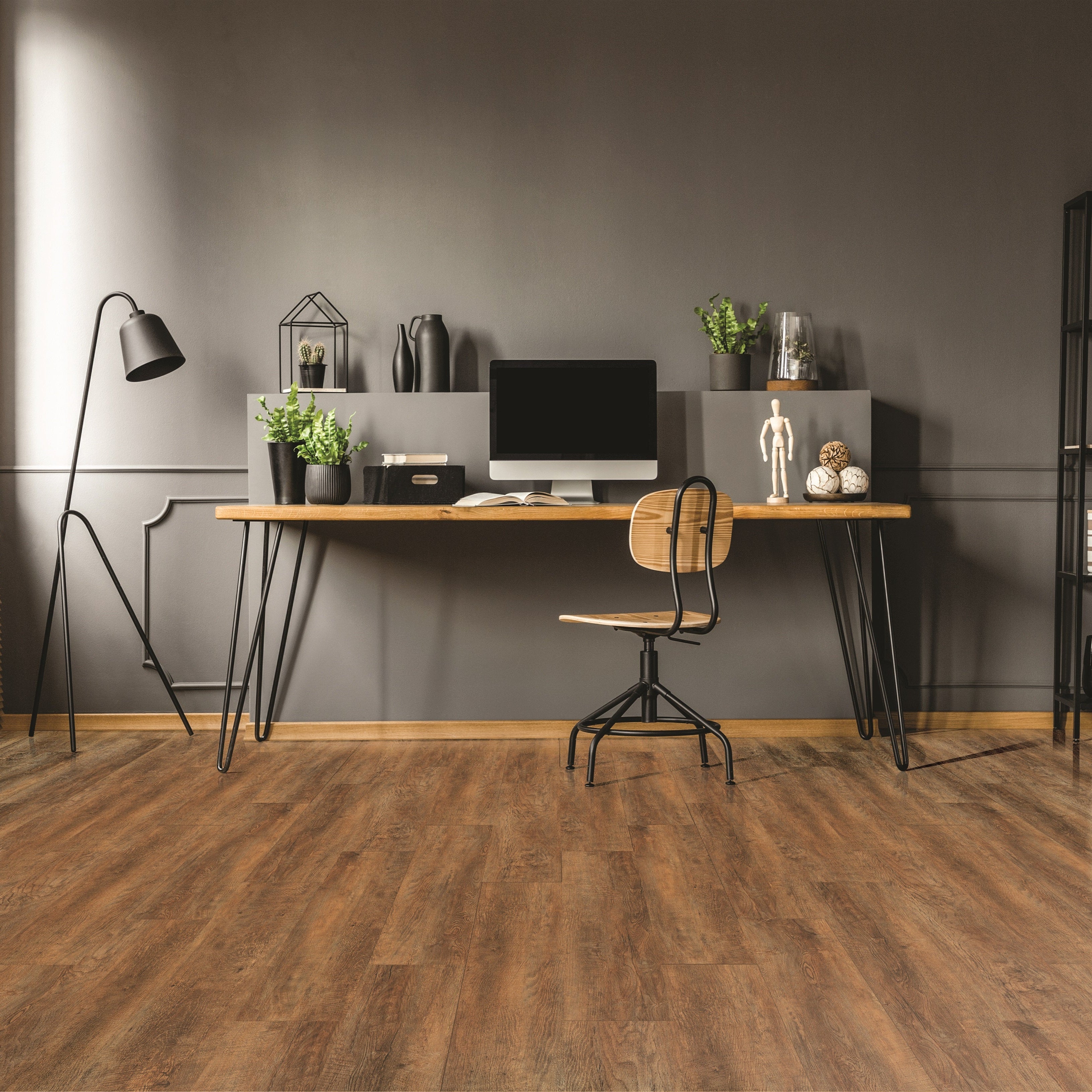 SyN Sawmill Oak Luxury Vinyl Plank Flooring 6.5mm - 7.1 in. x 48 in.