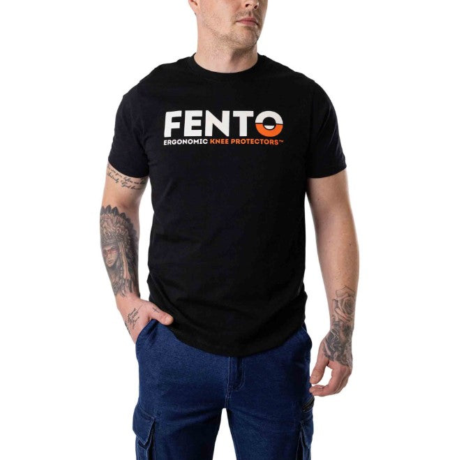 FENTO X IHL BLACK S/S CREW NECK COTTON T-SHIRT - SWAG