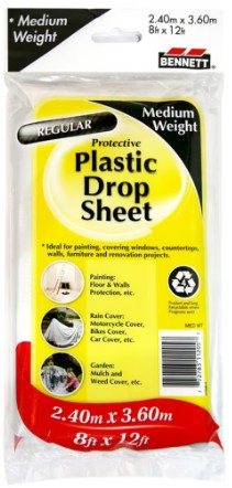Bennett MEDWT 8ft x 12ft Plastic Drop Sheet