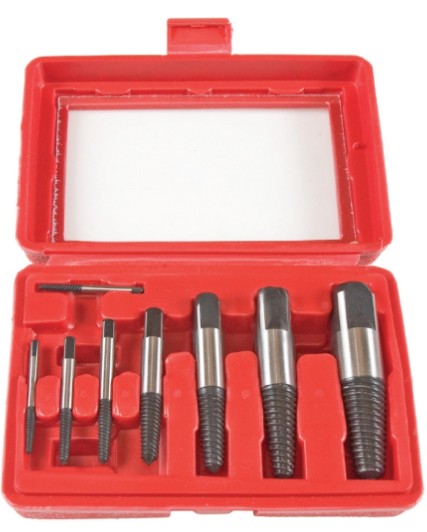 Tooltech 8 Piece Spiral Screw Extractor Set