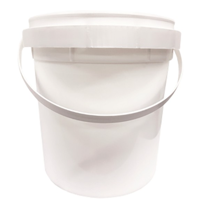 HOFMANN 307928 White Pail W/Tamper Evident Seal & Plastic Handle 1 Gallon