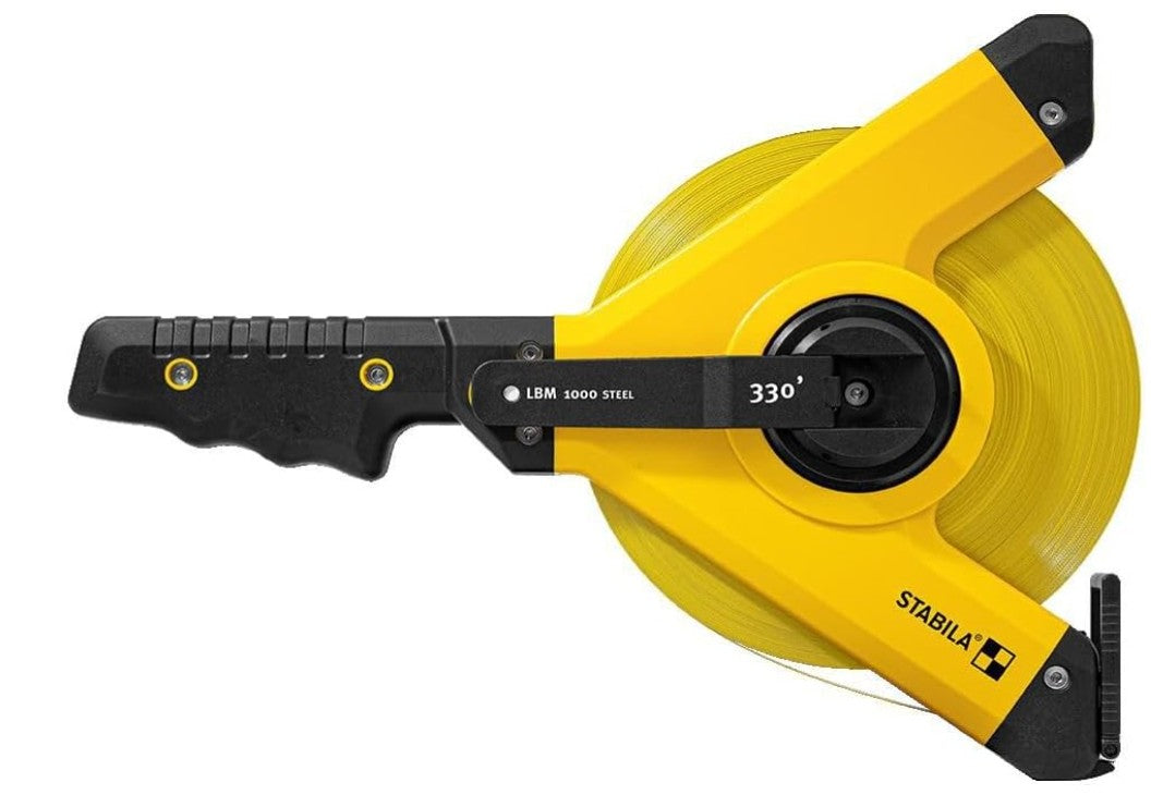 STABILA 30935 LBM 1000 STEEL 330FT IMPERIAL OPEN REEL TAPE Y-FRAME TAPE
