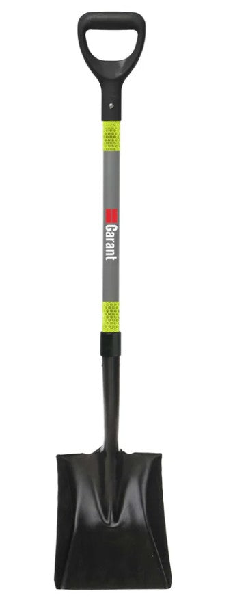 Garant Square Mouth Shovel W/Reflective D-Grip Handle