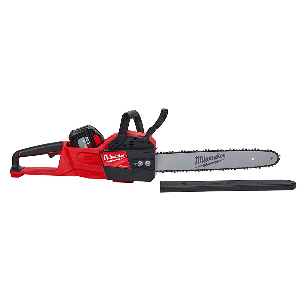 Milwaukee 2727-21HDP M18 FUEL 18 Volt Lithium-Ion Brushless Cordless 16 in. Chainsaw Kit with Blower