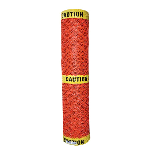 4 ft. x 50 ft. Orange Plastic Construction Safety Fence With Caution Tape