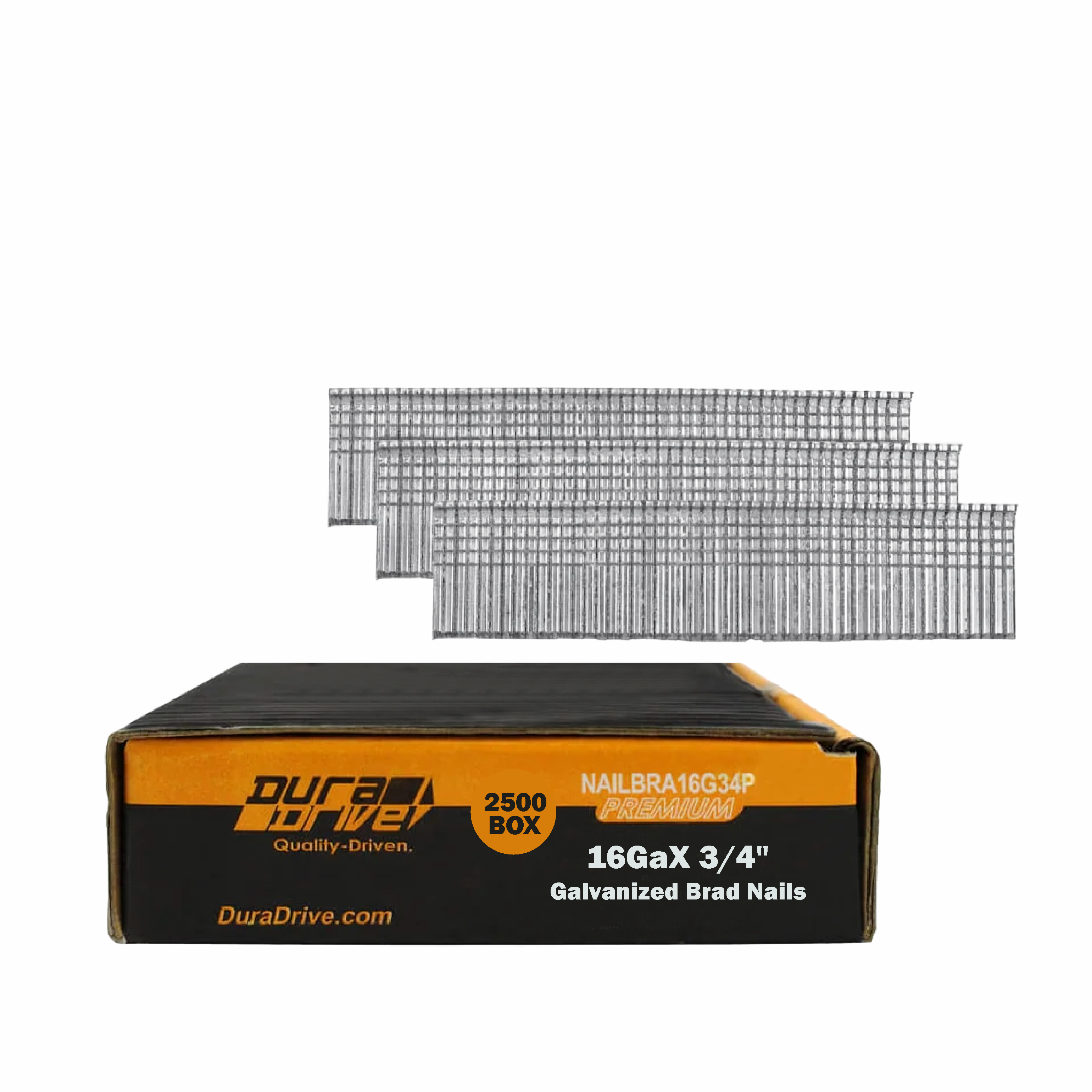 DuraDrive 3/4 in. 16-Gauge Galvanized Brad Nails (2,500-Pack)