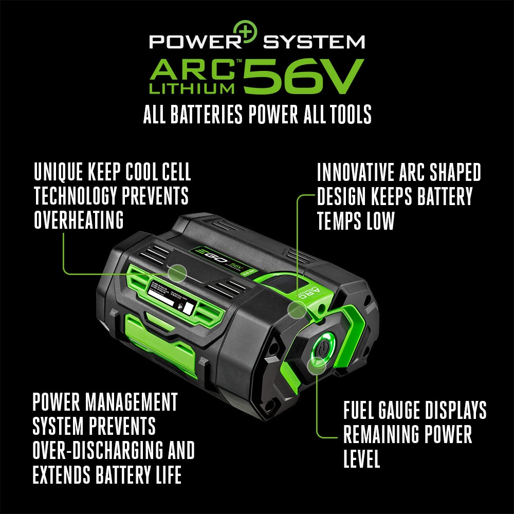 EGO Power+ BA2800T 56-Volt 5.0Ah Battery with Fuel Gauge