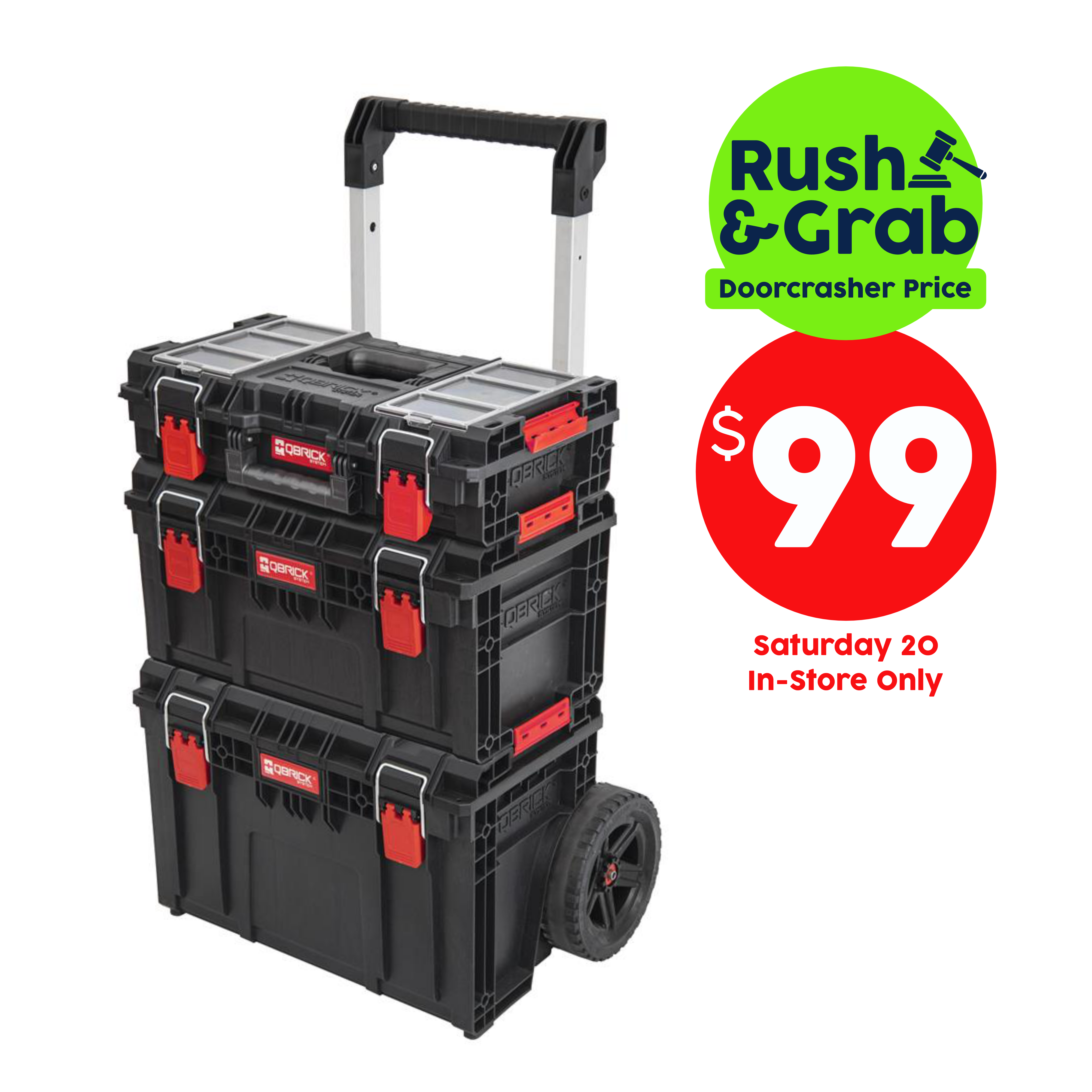 Qbrick Prime 3-Piece Tool Box Storage System