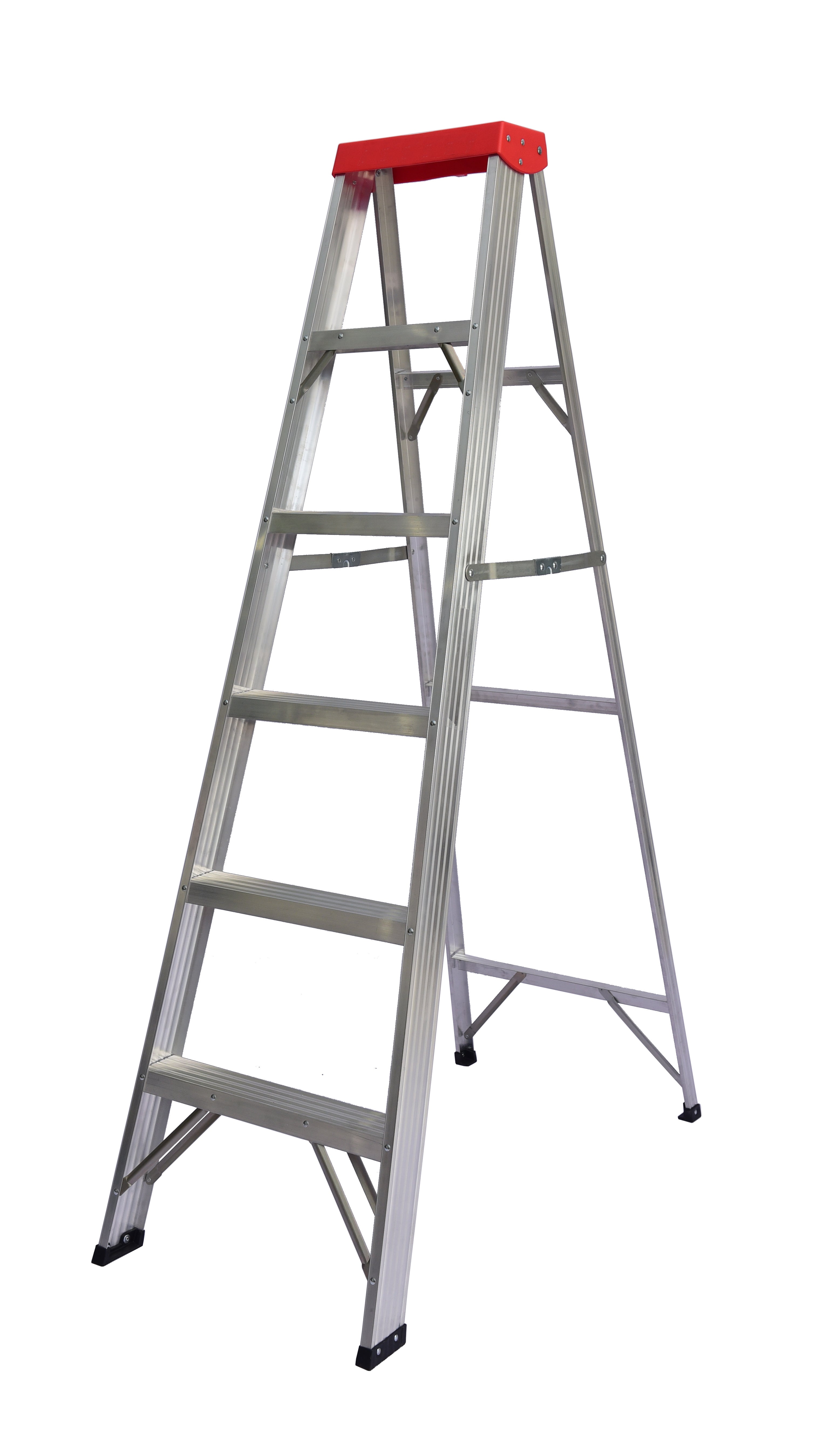 DuraDrive 6 ft. Aluminum Step Ladder, 225lbs Grade 2