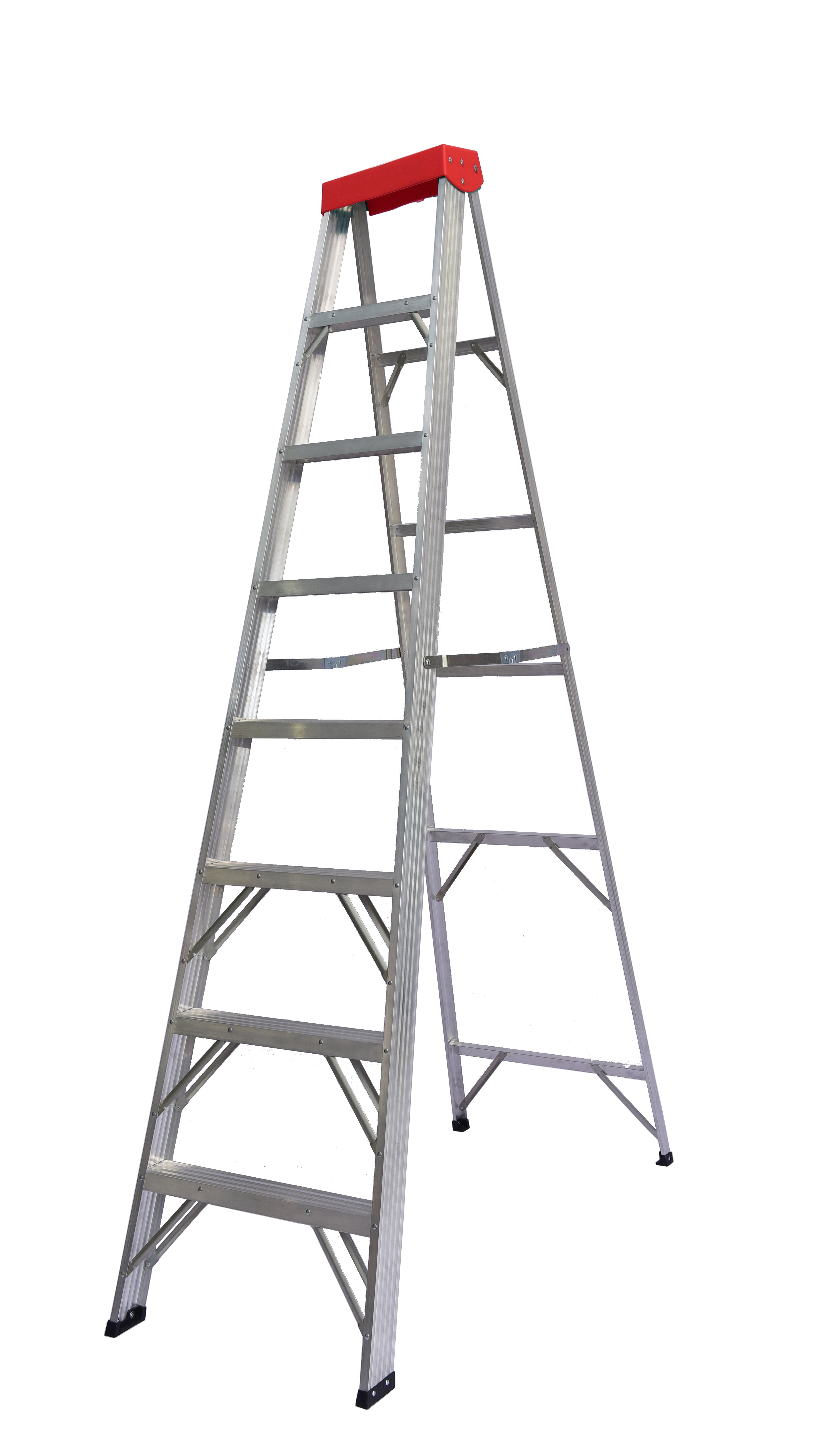 DuraDrive 8 ft. Aluminium Step Ladder, 225lbs Grade 2