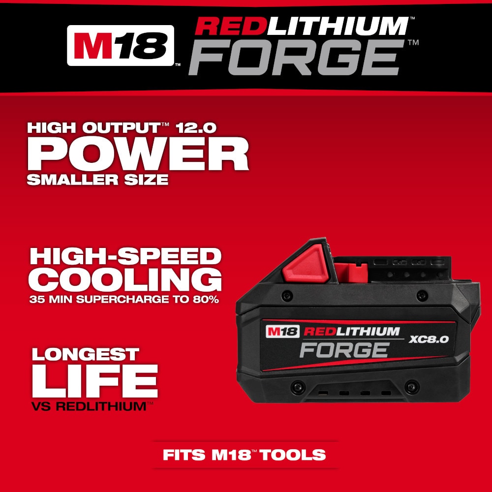 MILWAUKEE 48-59-1881 M18™ REDLITHIUM™ FORGE™ XC8.0 Starter Kit