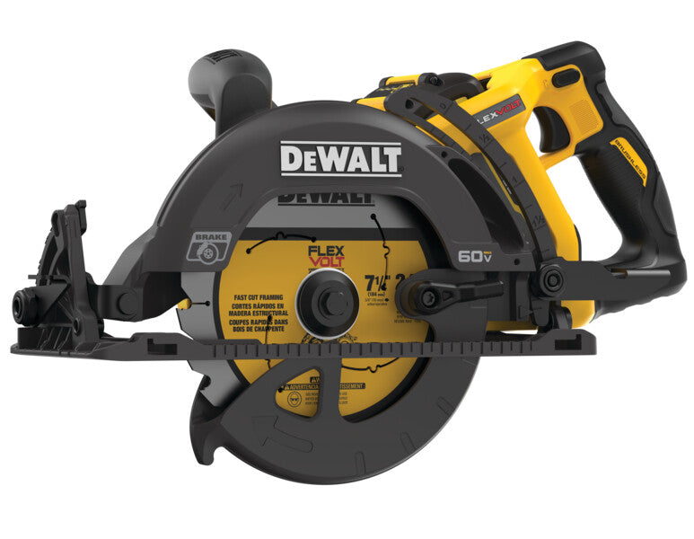 Dewalt DCS577X1 FlexVolt 60V MAX 7-1/4 in. Cordless Worm Drive Style Saw 9.0Ah Kit
