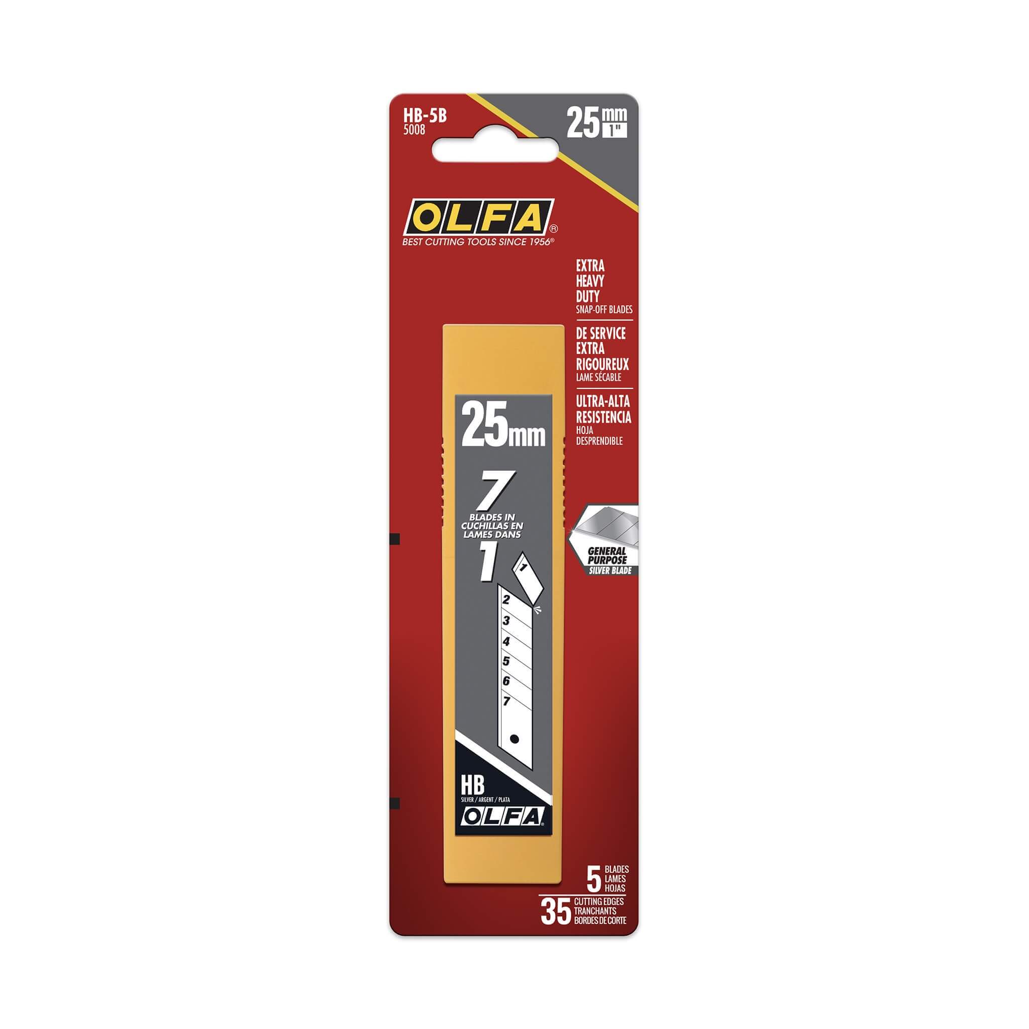 Olfa Snap Off Knife Blades 25mm 5 Pack