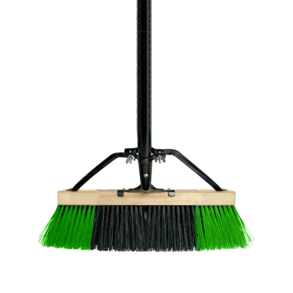 M2 Ryno 18 in. Green and Black Stiff Push Broom