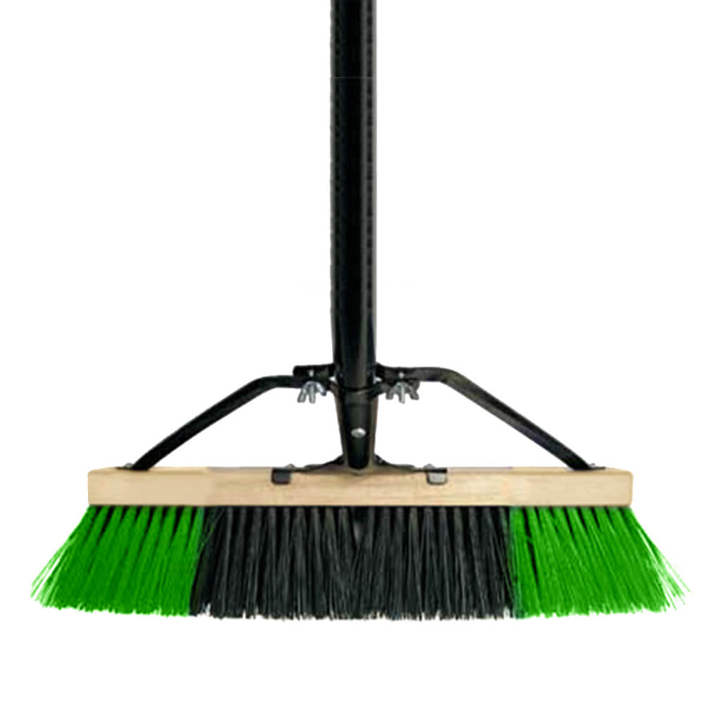 M2 Ryno 24 in. Green and Black Stiff Push Broom