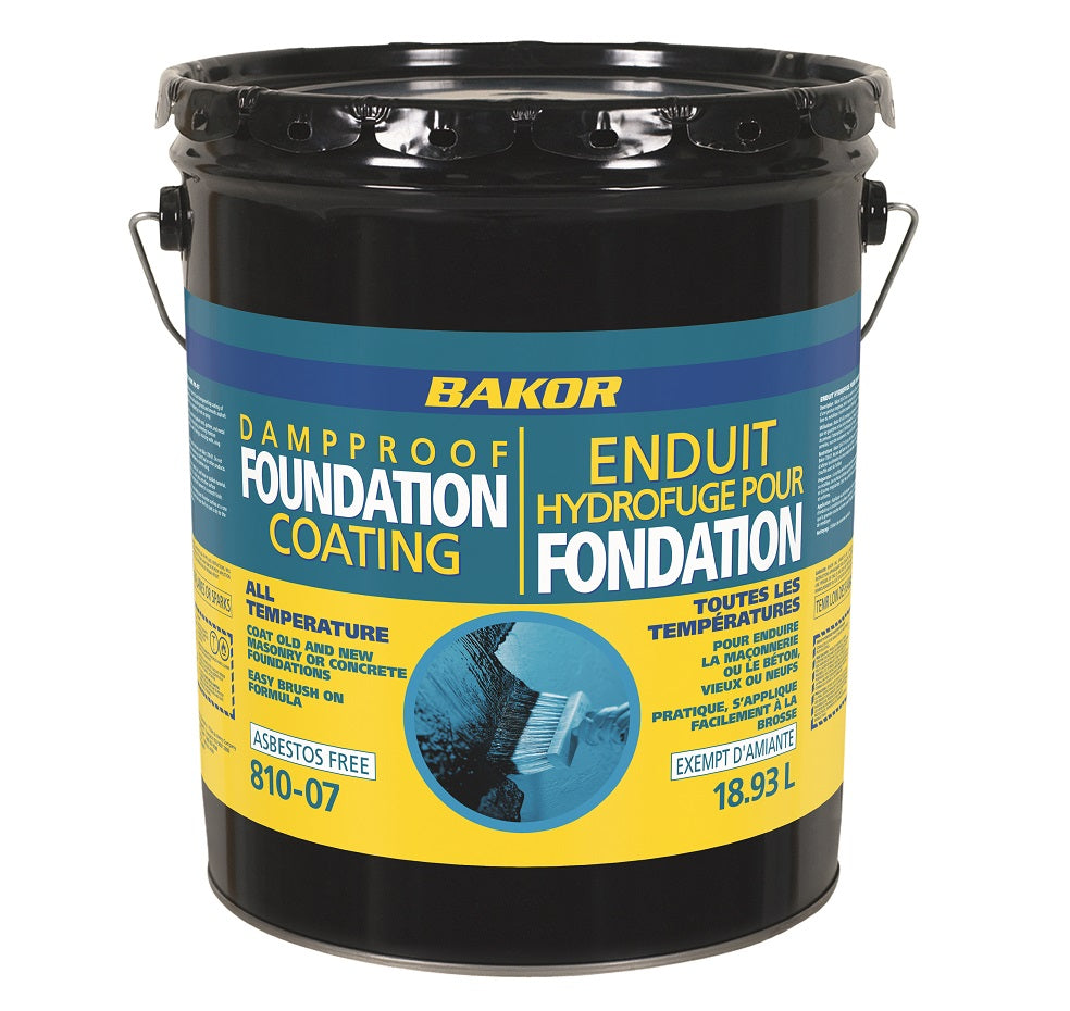 Henry Bakor 810-07 19-Litre Non-Fibred Asphalt Roof and Foundation Damp-Proofing Waterproof Membrane