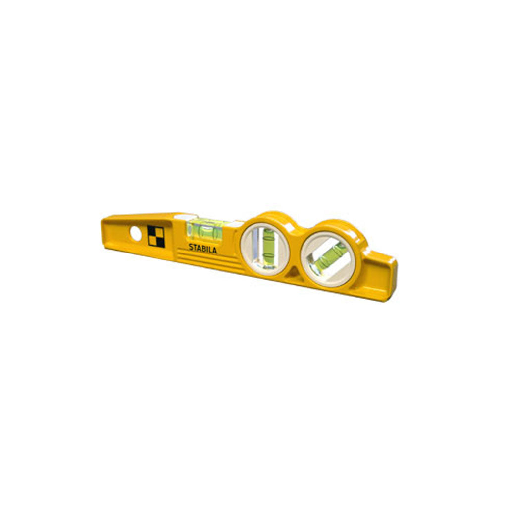 STABILA 25360 10 in. Die Cast 360-Degree Vial and V-Groove Magnet Torpedo